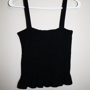 Ribbed Peplum Tank